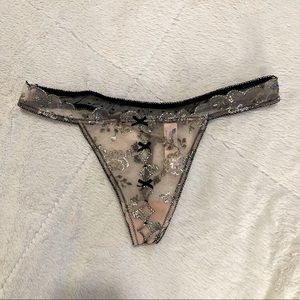 Victoria’s Secret lace pink thong